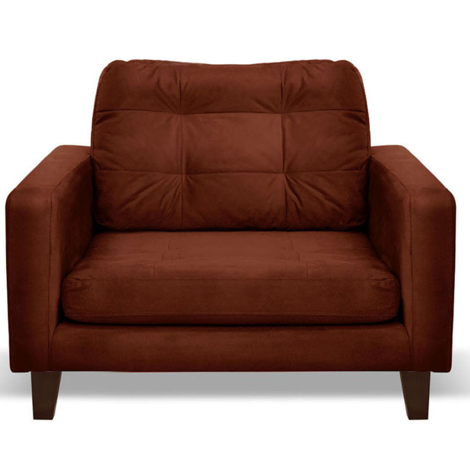 Sofa Napoles 1 Cuerpo Tela Velvet Chocolate image number 0.0