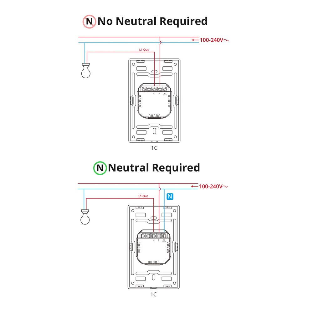 Interruptor Inteligente Sin Neutro Sonoff Switchman Zbm5-3c image number 5.0