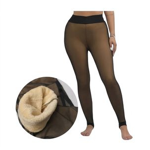 Calza Panty Con Chiporro Efecto Piel Talla Unica (de Xs A L)