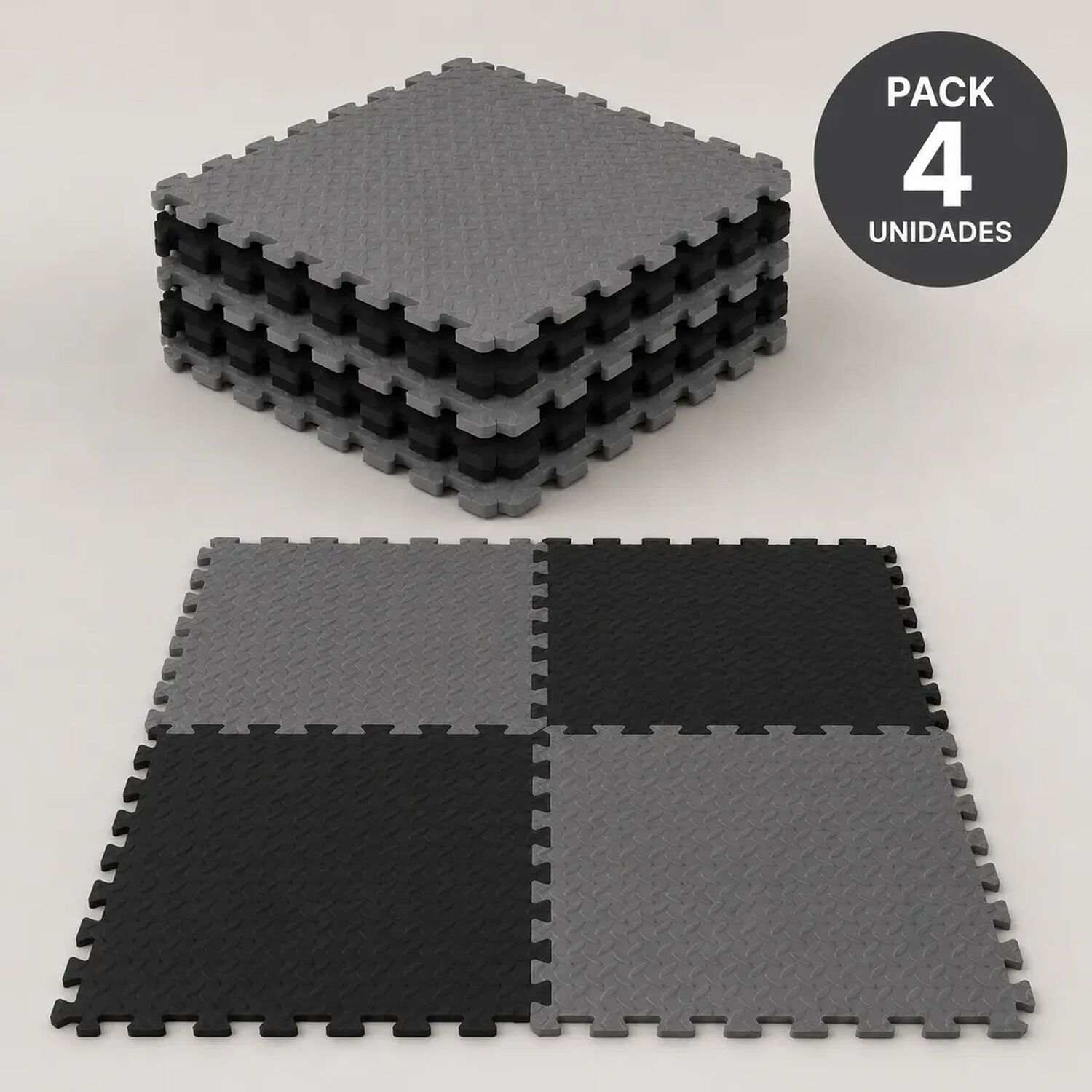 Pack X4 Tatami Piso Goma Eva 50x50x2 Alfombra Ejercicio image number 0.0