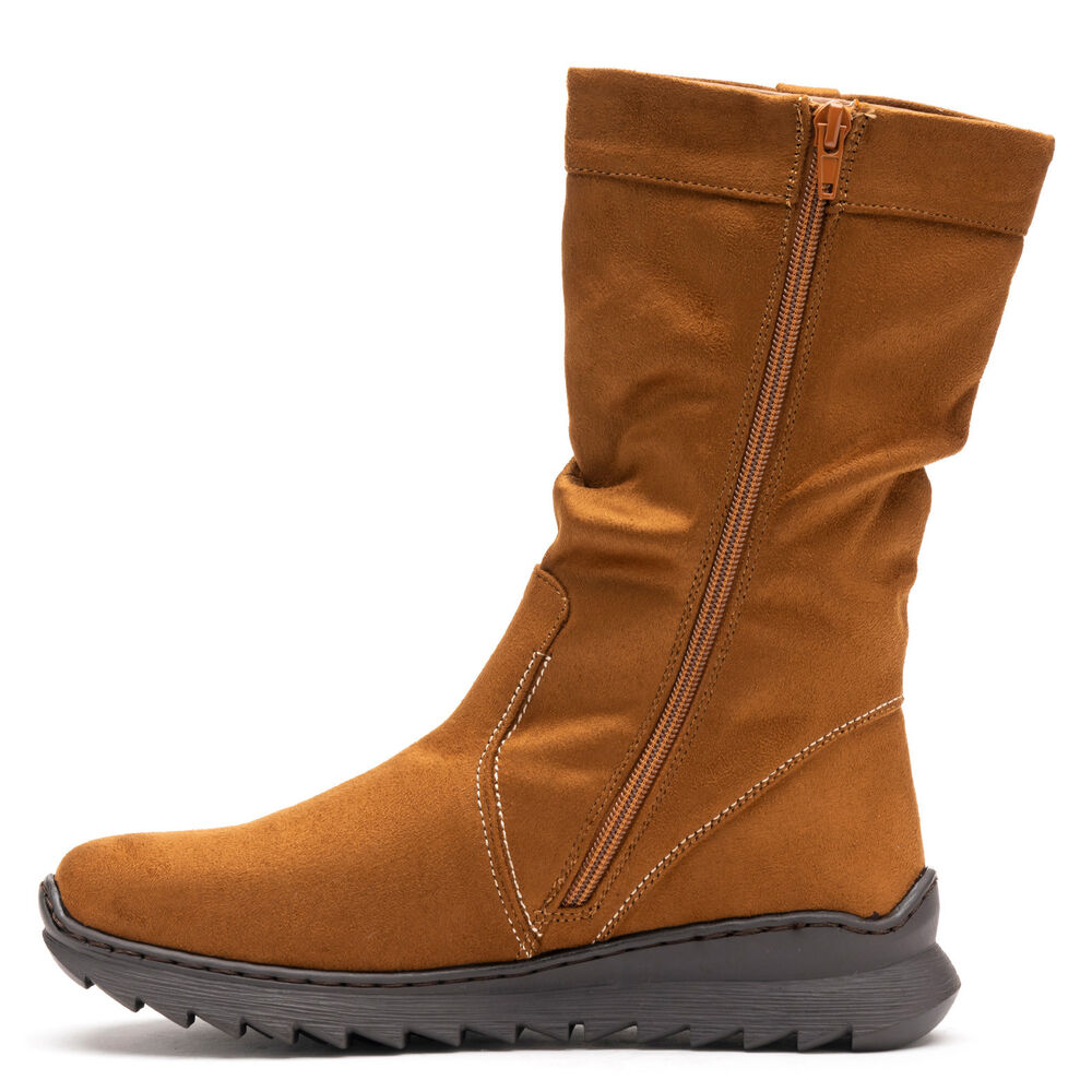 Bota Casual Mujer Melinda Camel Chinitown image number 2.0