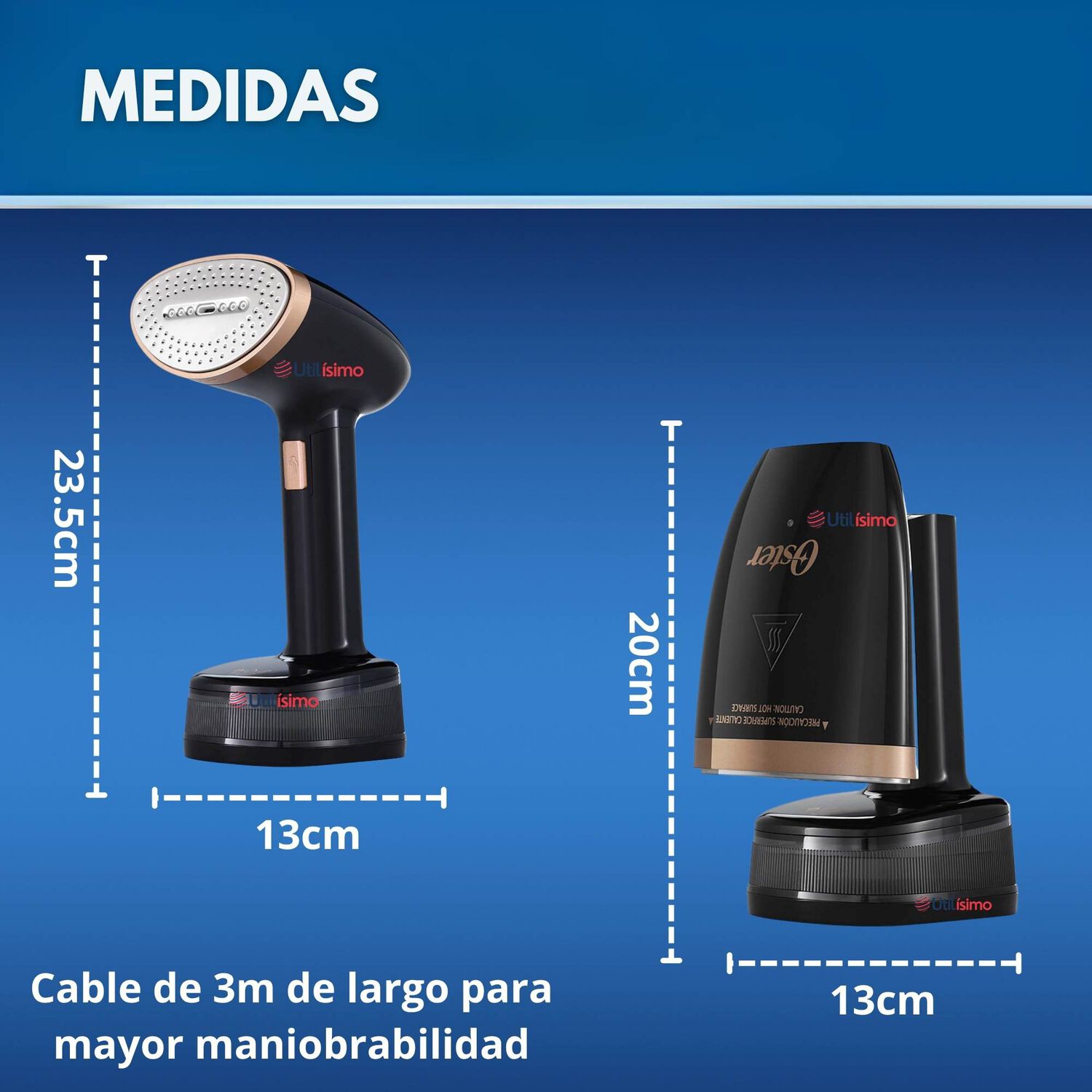 Vaporizador De Prendas De Mano Plegable Gcstfs300 image number 3.0