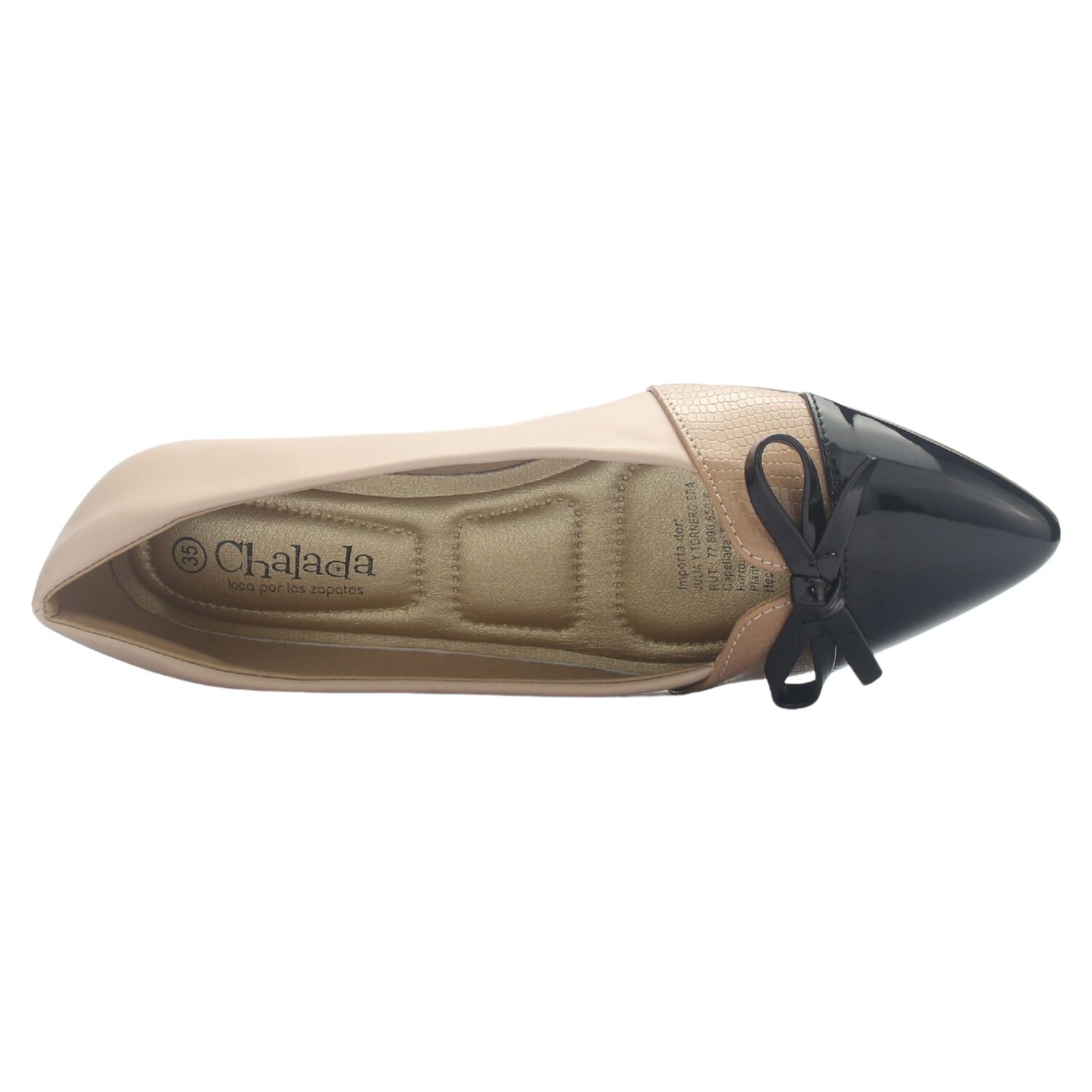 Ballerina Mujer Chalada Mercnew-10 Beige Casual image number 4.0