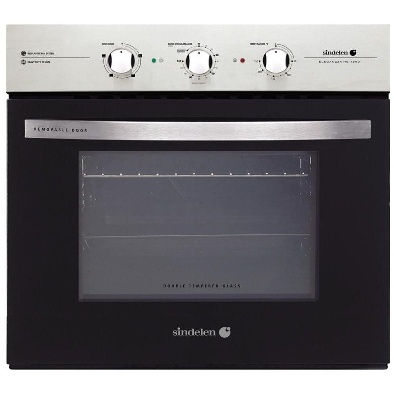 Kit De Cocina Sindelen Campana CA-610EIN + Encimera CEG-4600IN + Horno HE-7200IN 4 Quemadores image number 4.0