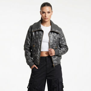 Chaqueta Ecocuero Bomber Mujer Phoebe