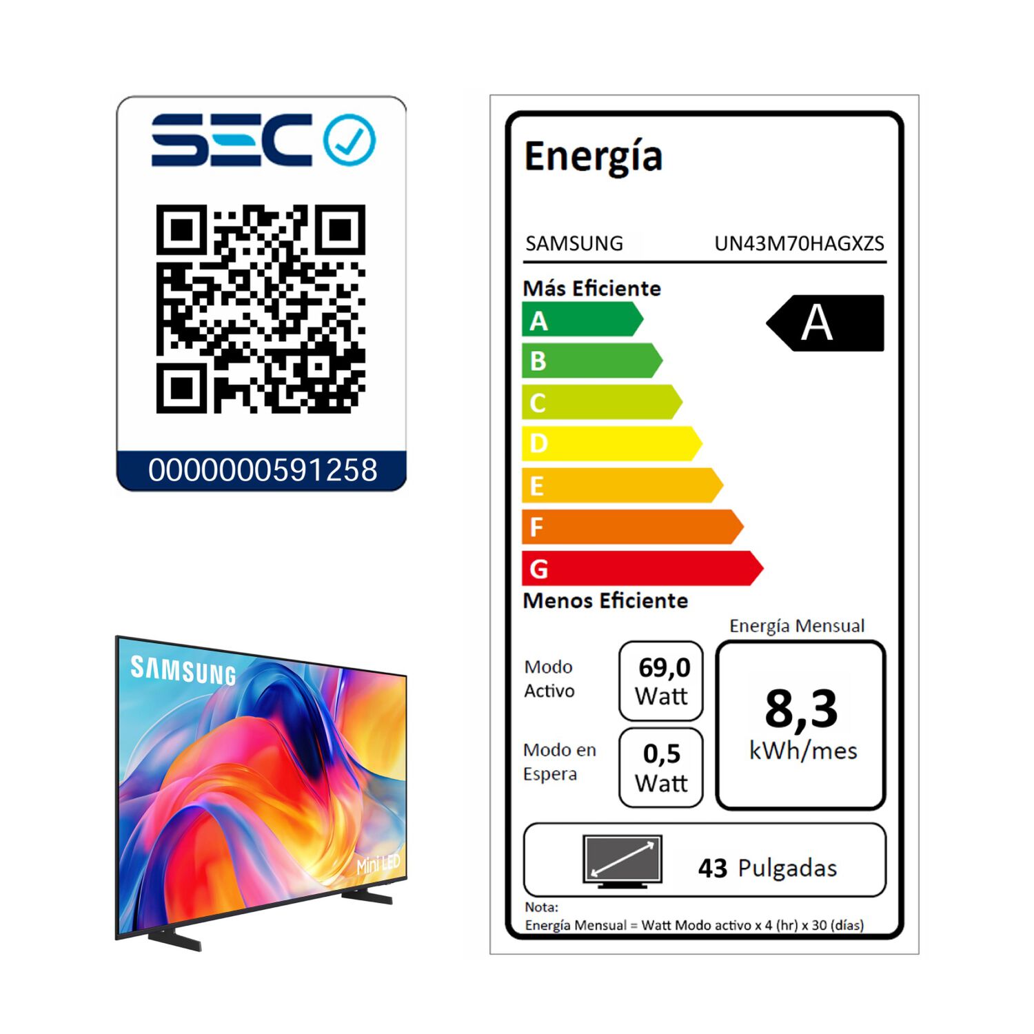 43 Mini Led M70h 4k Samsung Smart Tv 2026 image number 7.0