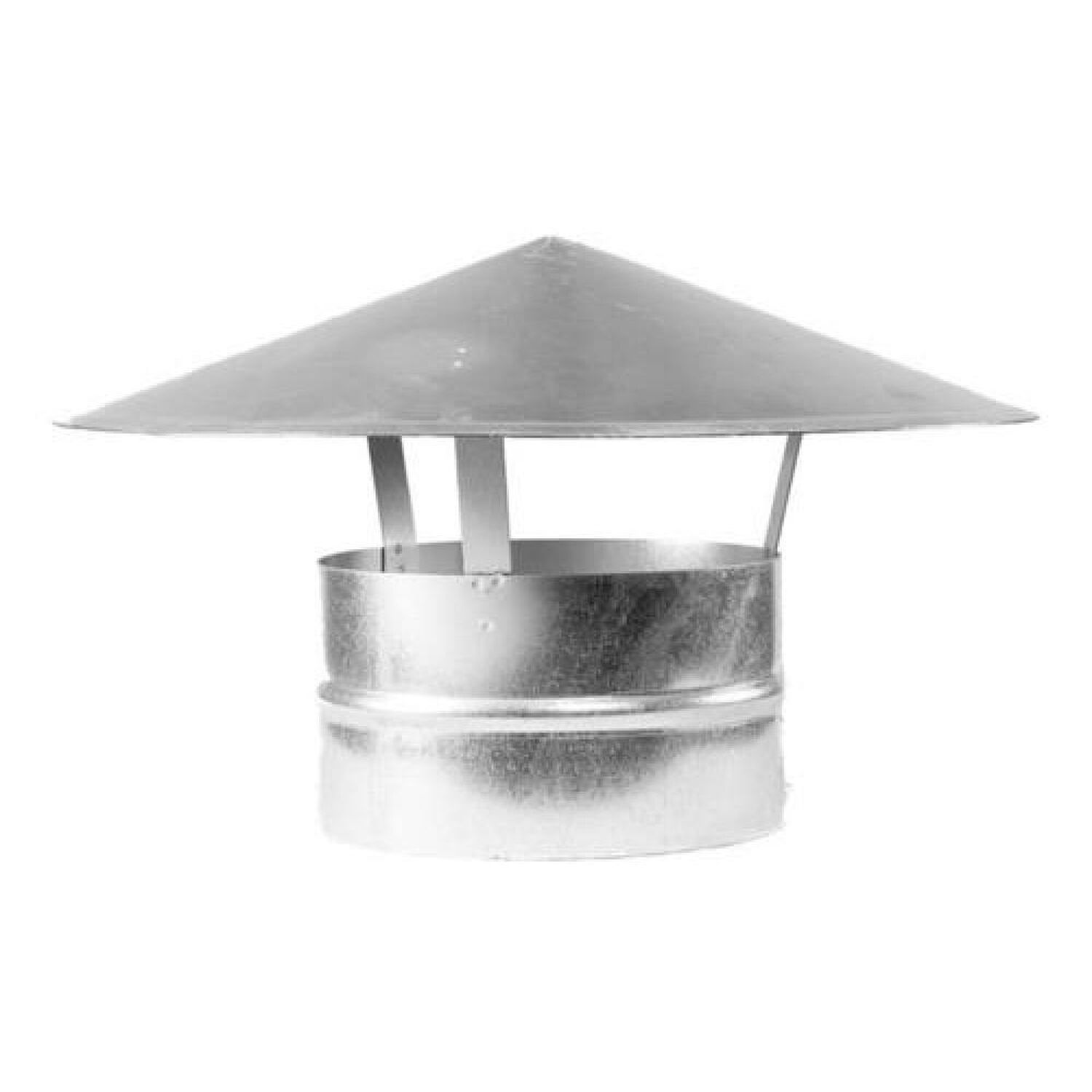 Kit Ducto Tubo Galvanizado 5 + Gorro + Anillo Fegalv image number 1.0