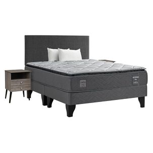 Cama Europea Celta Mediterraneo / King / Base Dividida + Almohadas