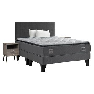 Cama Europea Celta Mediterraneo / King / Base Dividida + Almohadas