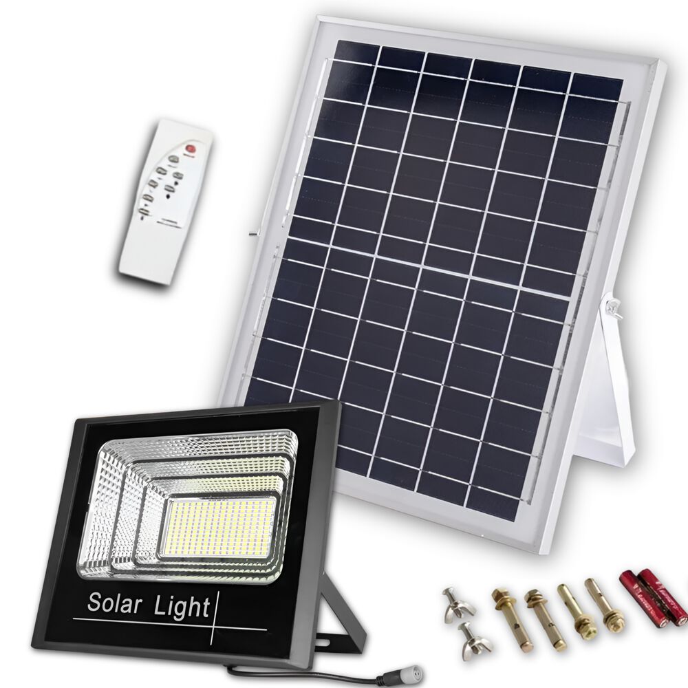 Foco Solar Exterior 40w Con Panel Solar Hd + Control Remoto image number 0.0