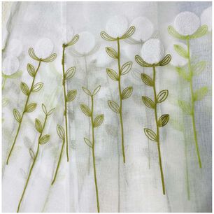 Set De 02 Visillos Bordados Con Argollas 140x230 Cm Mod14