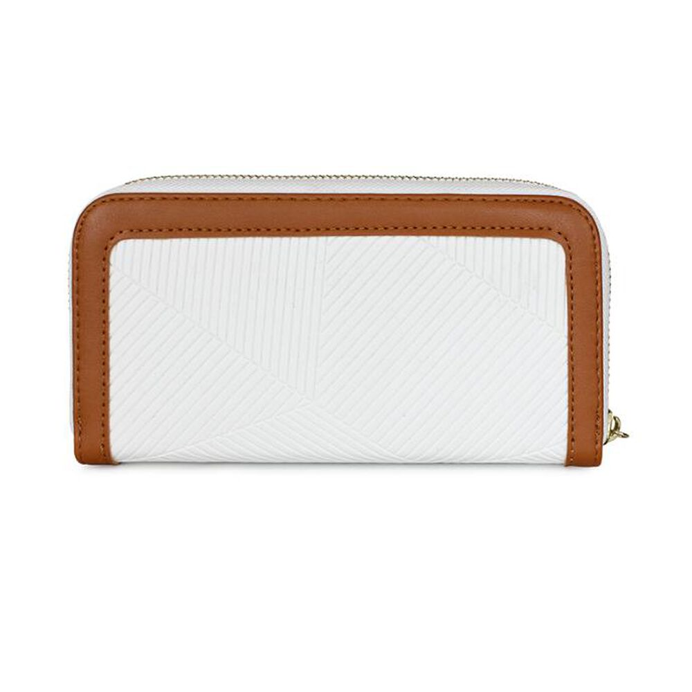 Billetera Mujer Greta Blanco Y Brown Carven Paris image number 3.0