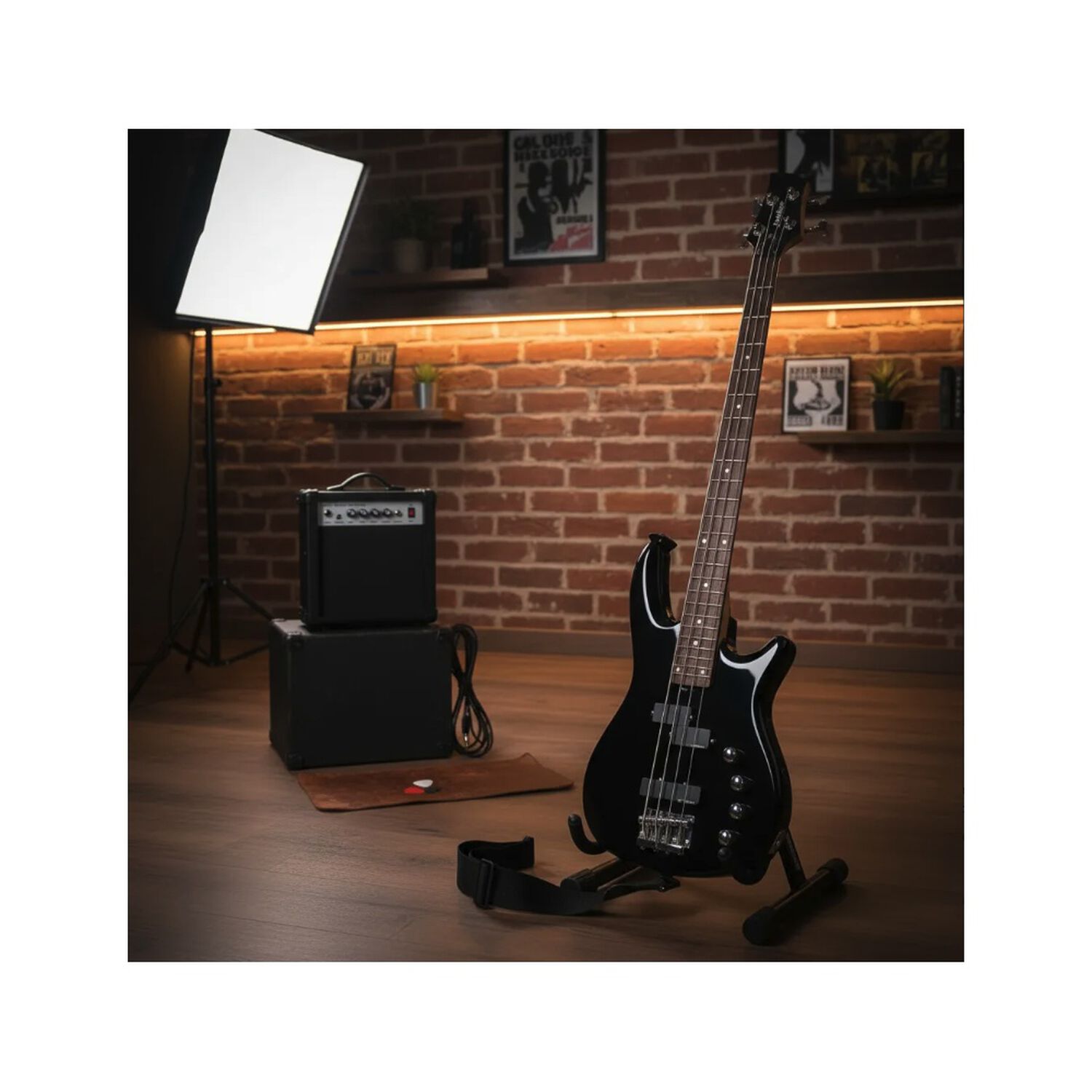 Bajo El&eacute;ctrico Fiddler Negro + Amplificador 20w image number 7.0