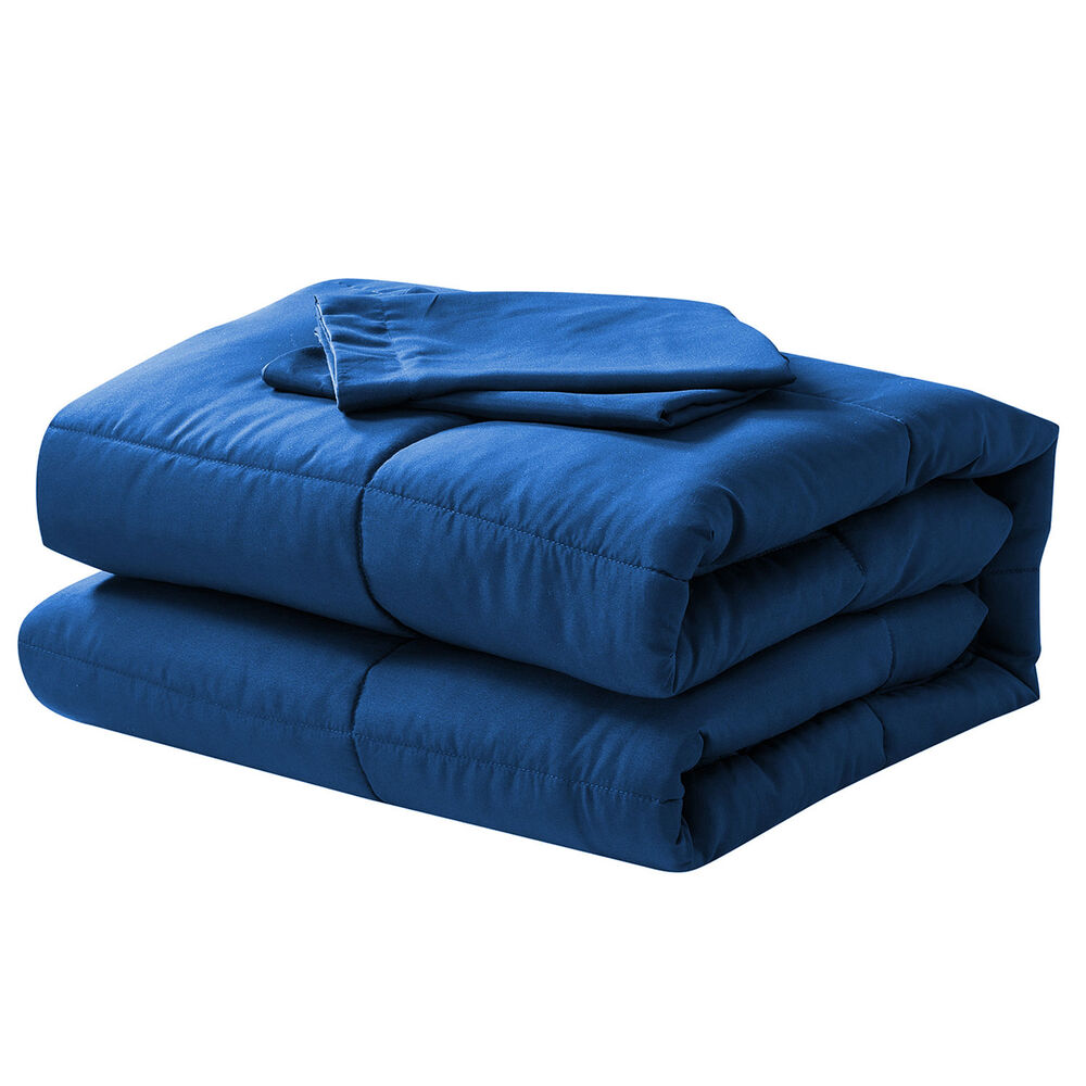 Plum&oacute;n Liso Colors 2 Plazas Azul image number 5.0