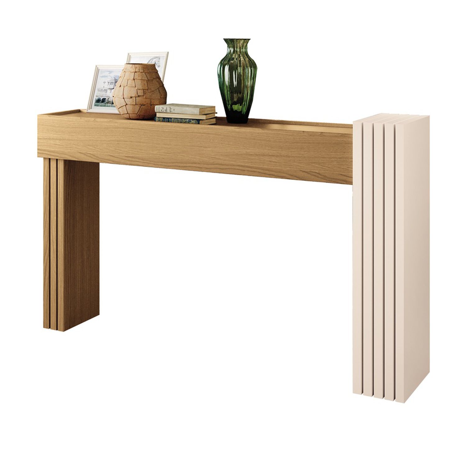 Arrimo Trento Freijo-off White 129x80x30 Cm image number 4.0