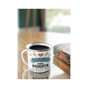 Taza Enlozada Lechera Disfruta Cada Momento Motivacional
