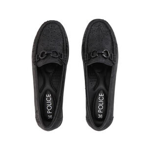 Mocas&iacute;n Mujer Negro Lali 3 Police