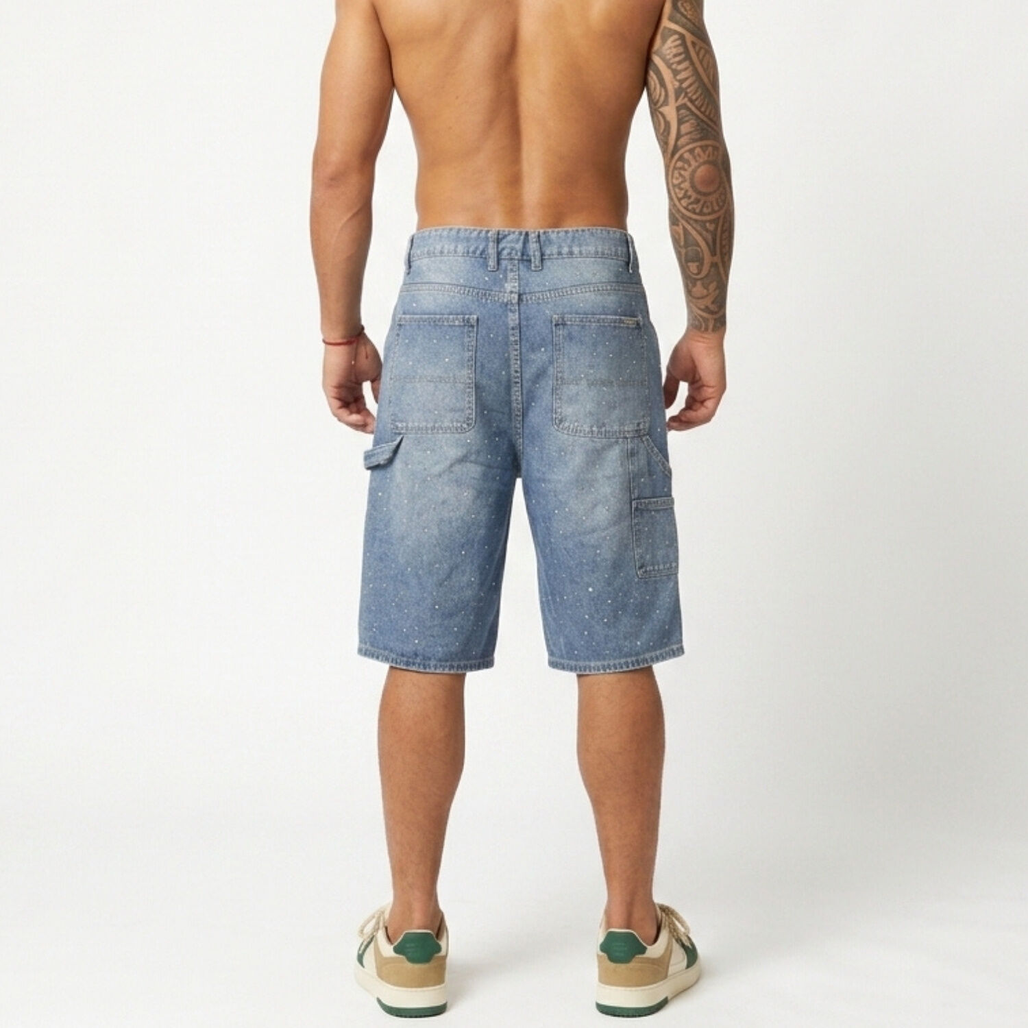 Short Bermuda Denim Brillos Relaxed Fit Hombre Diamond image number 2.0