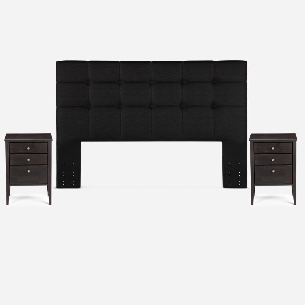 Cama Europea Rosen New Style 6 / King / Base Dividida + Set De Maderas image number 2.0