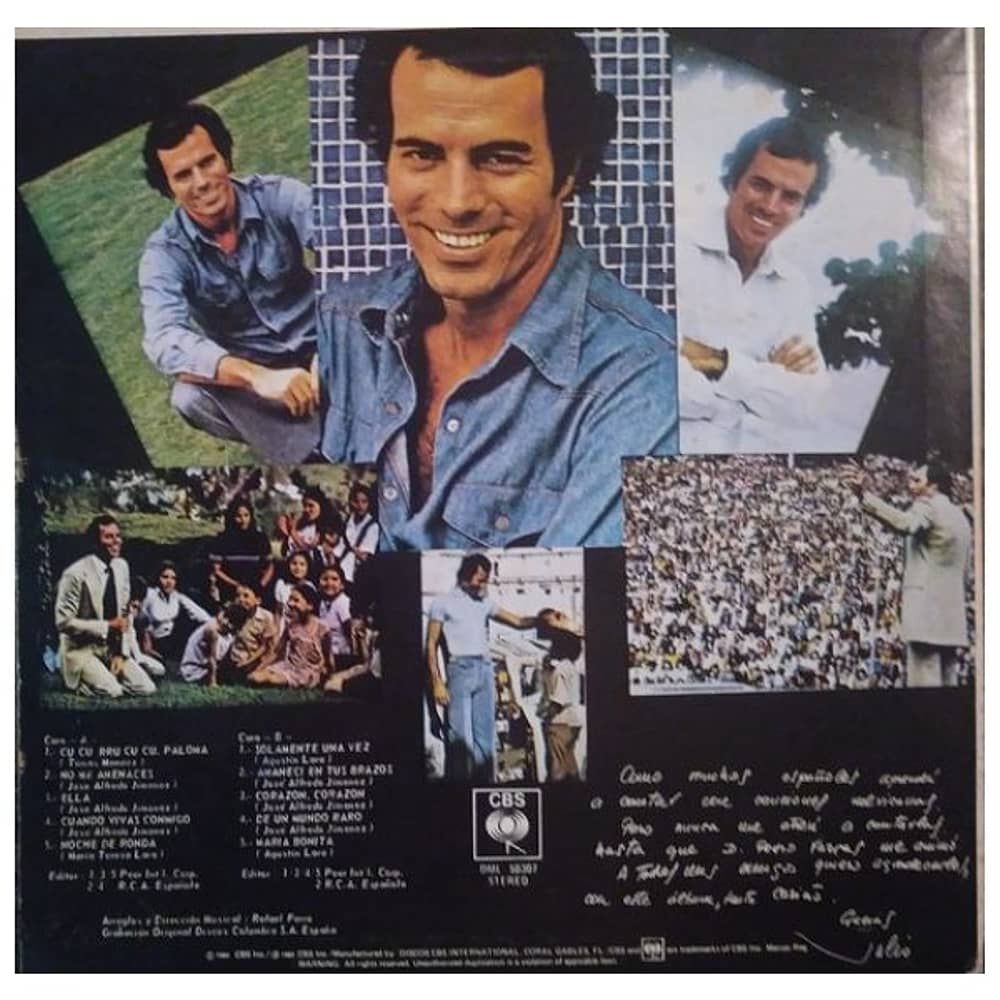 Julio Iglesias - A Mexico | Vinilo Usado image number 1.0