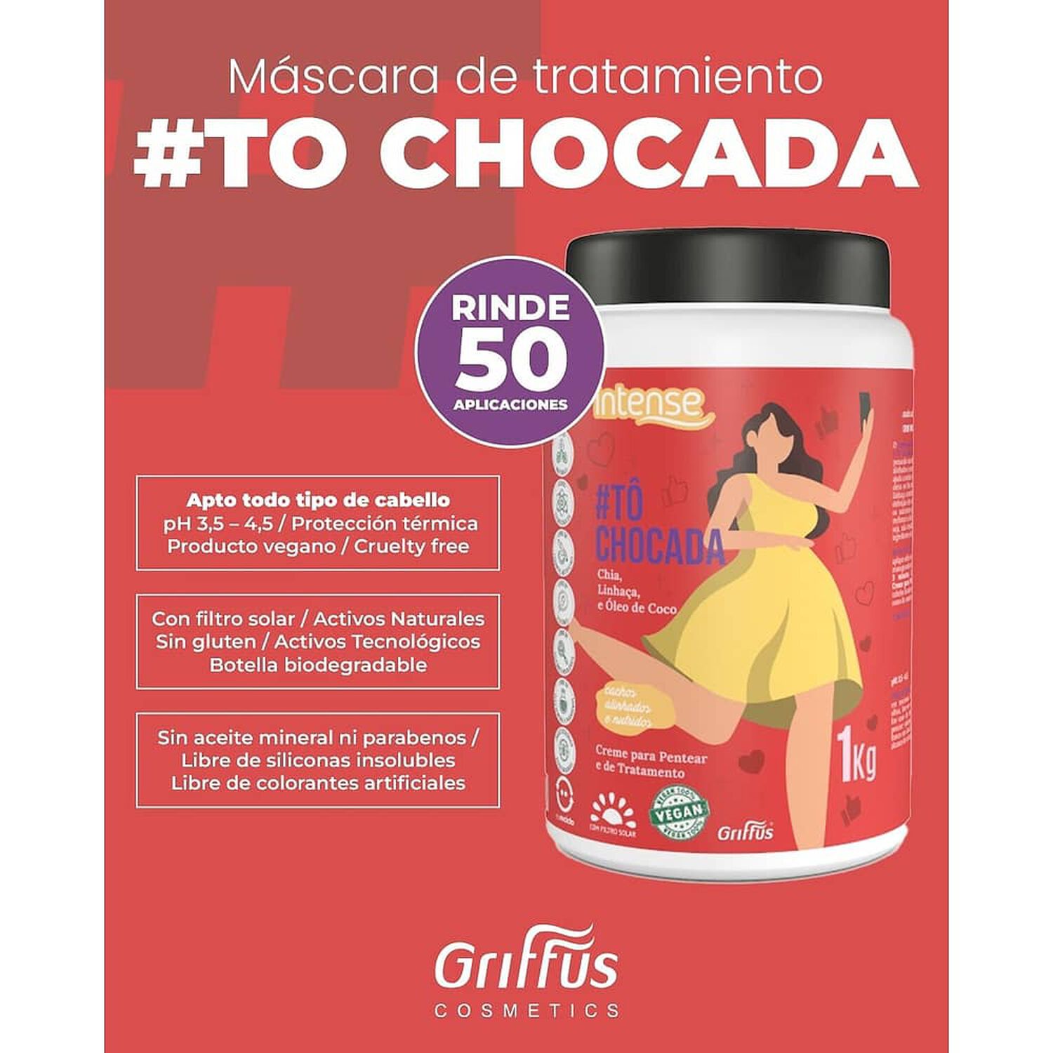Mascara To Chocada 2en1 1000gr Griffus image number 2.0
