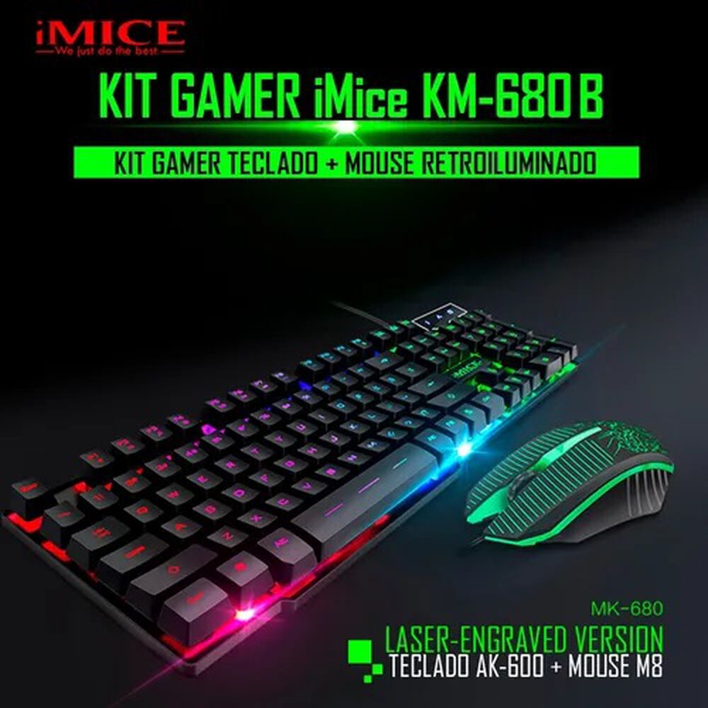 Kit Gamer Premium Imice Km-680 Mouse + Teclado image number 2.0