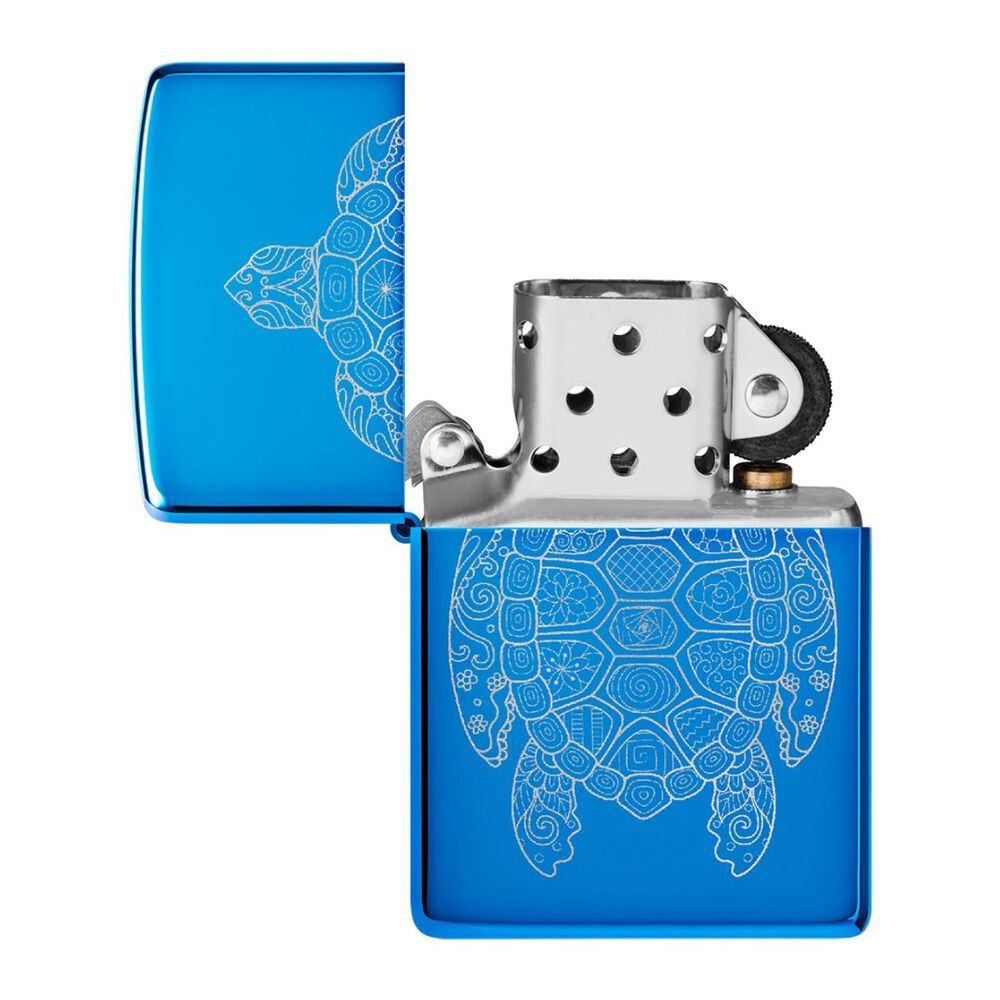 Encendedor Zippo Zen Turtle Design Azul Zp46177 image number 3.0