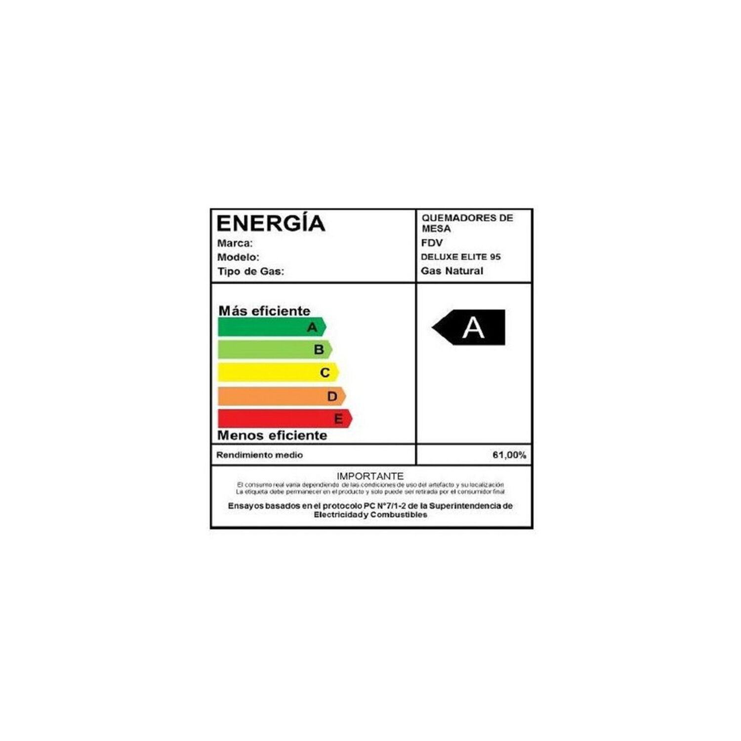 Encimera Gas Natural Fdv Deluxe Elite 95 image number 11.0