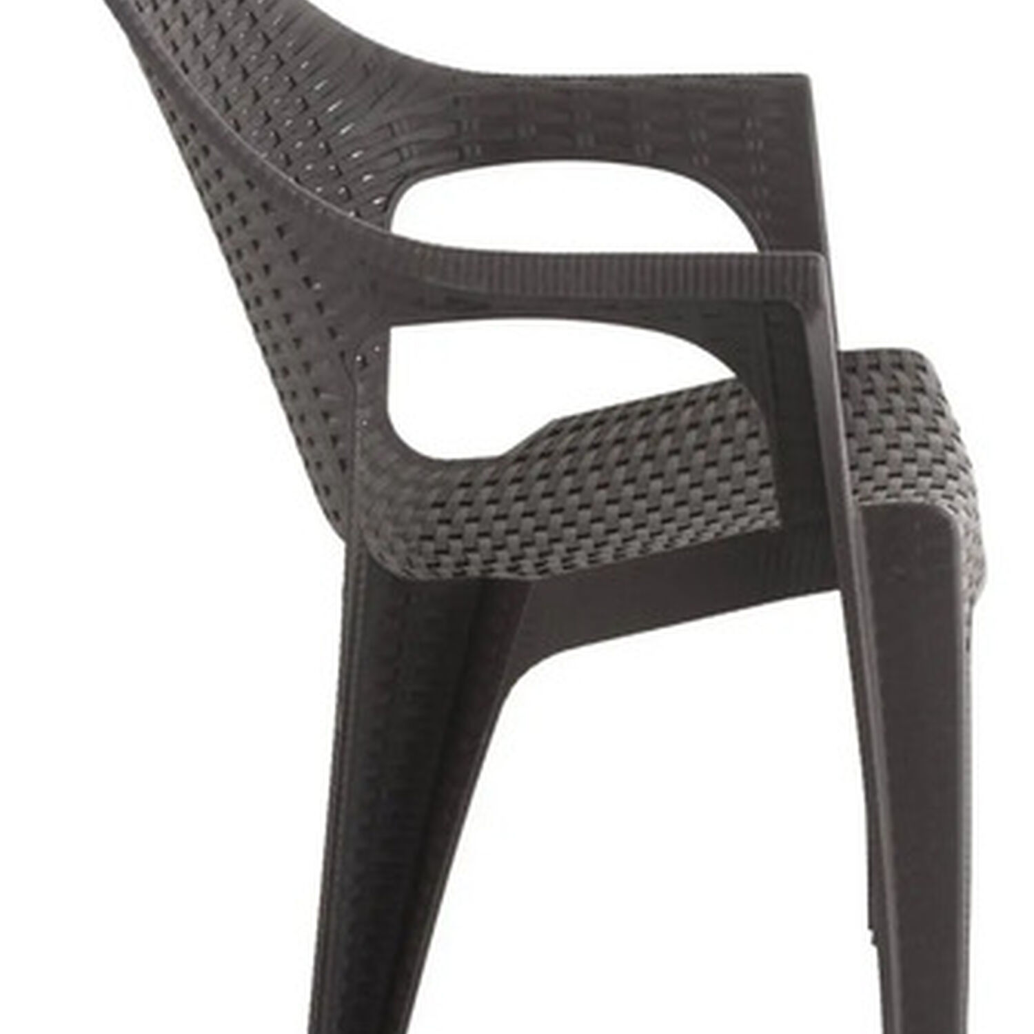Silla Aruba Modelo Rattan Amplia Con Brazos Color De La Estructura De La Silla Caf&eacute; image number 4.0