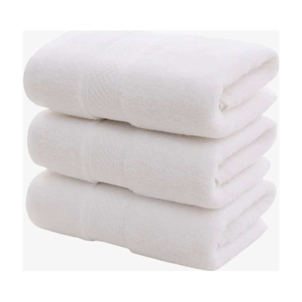 Set 4 Toallas Algodon Blancas image number 0.0