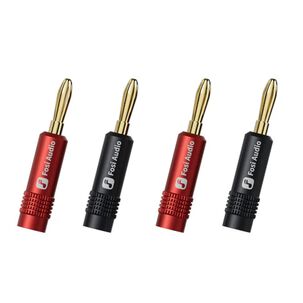 Conectores Bananas Hifi Fosi Audio - 2 Pares / 4 Pcs