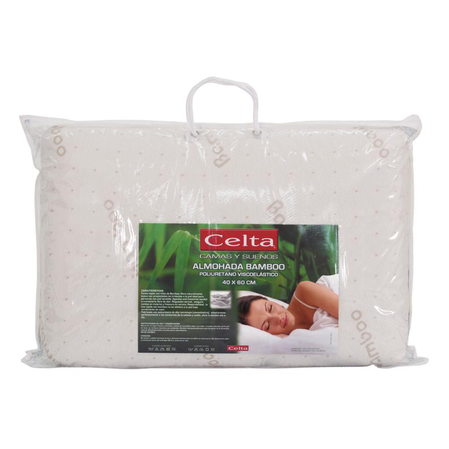 Pack De Almohadas Celta Bamboo / 43x73 Cm / 2 Unidades image number 0.0