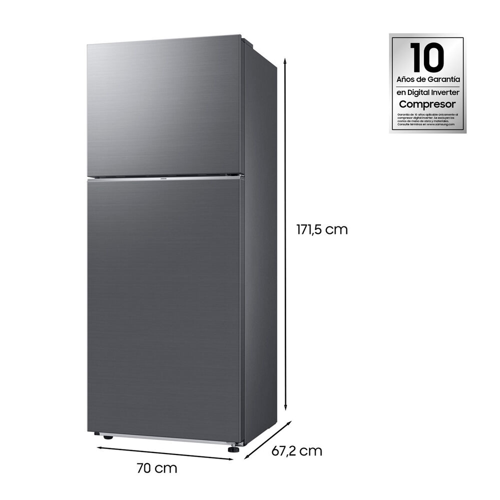 Refrigerador Top Freezer Samsung RT38CG6000S9ZS Space Max / No Frost / 391 Litros / A+ image number 2.0