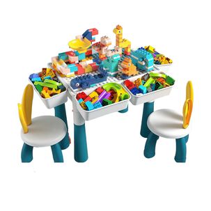 Mesa De Bloques 342 Piezas Y 2 Sillas By Lubabyacs