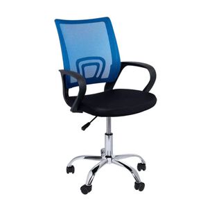 Silla Ejecutiva Ergon&oacute;mica Nueva York - Respaldo De Malla Azul, Comodidad Y Estilo Para Tu Oficina