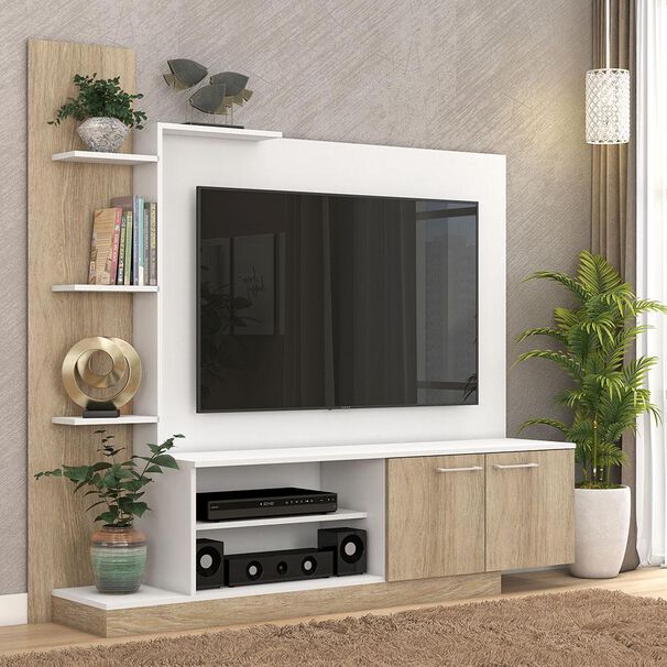 Rack Vekkahome Home Tv Reina Light / 2 Puertas