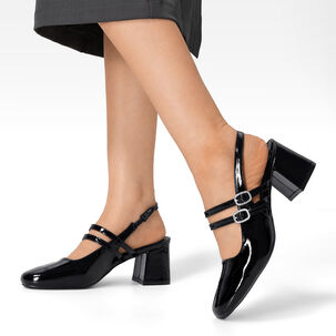 Zapato Taco Talón Descubierto Elegante Mujer Weide Yl053