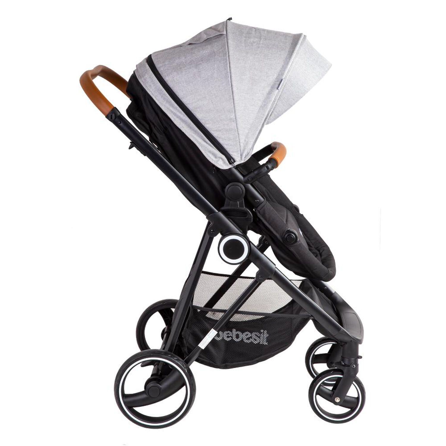 Coche Cuna Travel System Bebesit Cosmos Gris image number 4.0