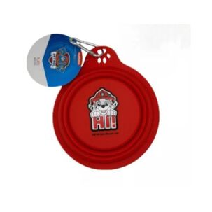 Plato Plegable De Comida Marshall Rojo Para Mascotas