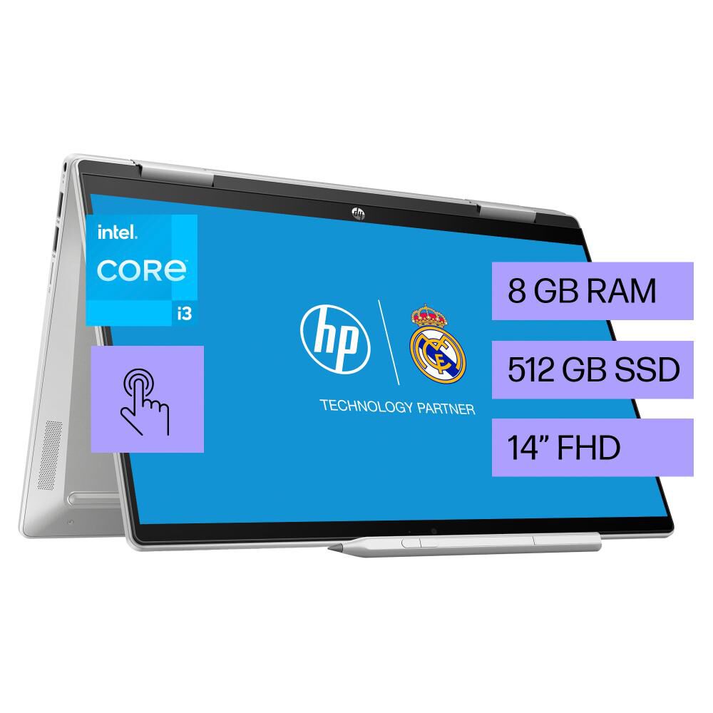 Notebook 14" HP Pavilion X360 14-EK0010LA  / Intel Core I3 / 8 GB RAM / 512 GB SSD image number 0.0