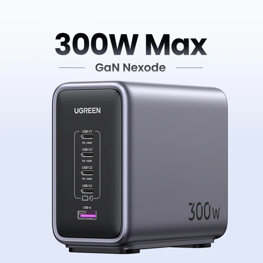 Super Cargador Para Escritorio 300w 1 Usb-a + 4 Usb-c Ugreen Cd333 image number 1.0