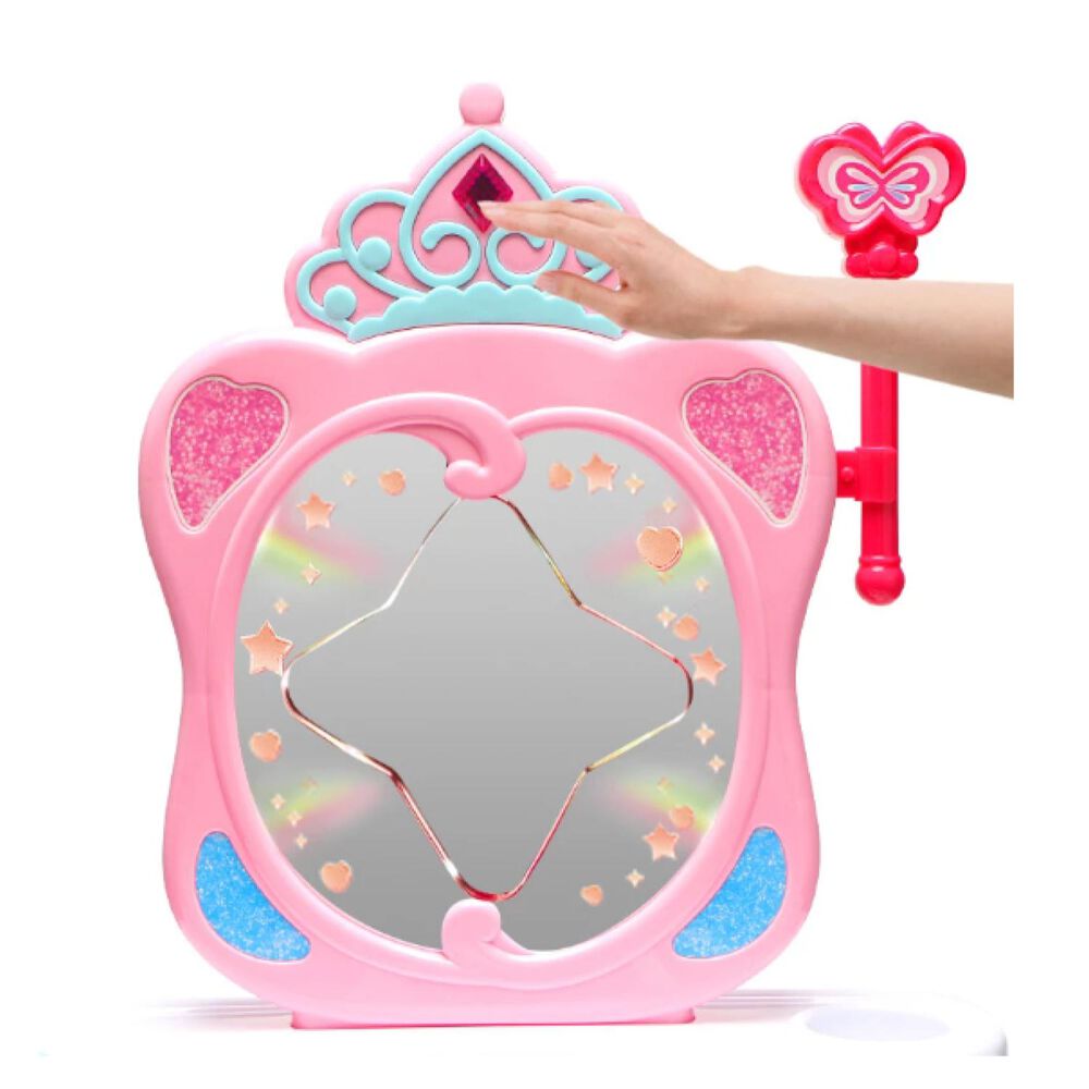Juguete Tocador Maquillaje Infantil Rosado Princesas Disney image number 2.0