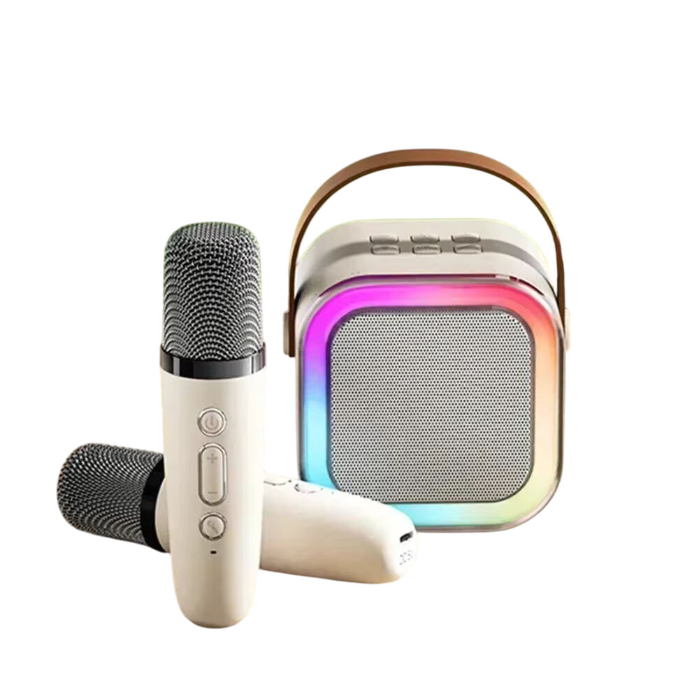 Karaoke Portátil Doble Micrófono Bluetooth Con Mini Parlante Rgb image number 2.0