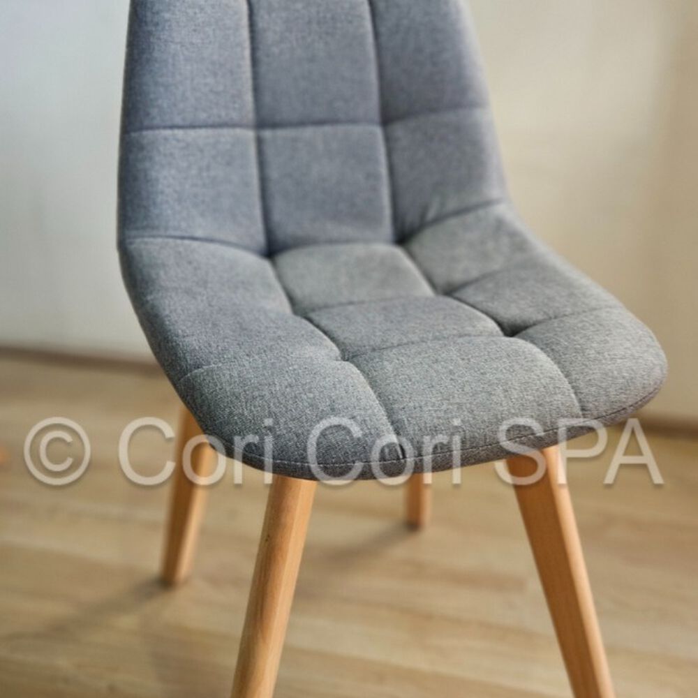 Silla Capitonne Lino Gris image number 0.0