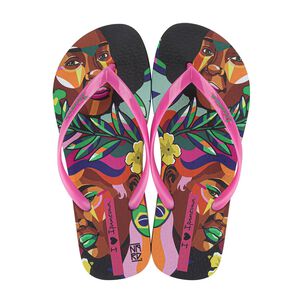 Sandalia Mujer Negro/rosa Graffiti Ipanema