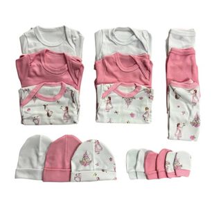 Pack Ajuar Beb&eacute; 100% Algod&oacute;n (0-3 Meses) Rosado