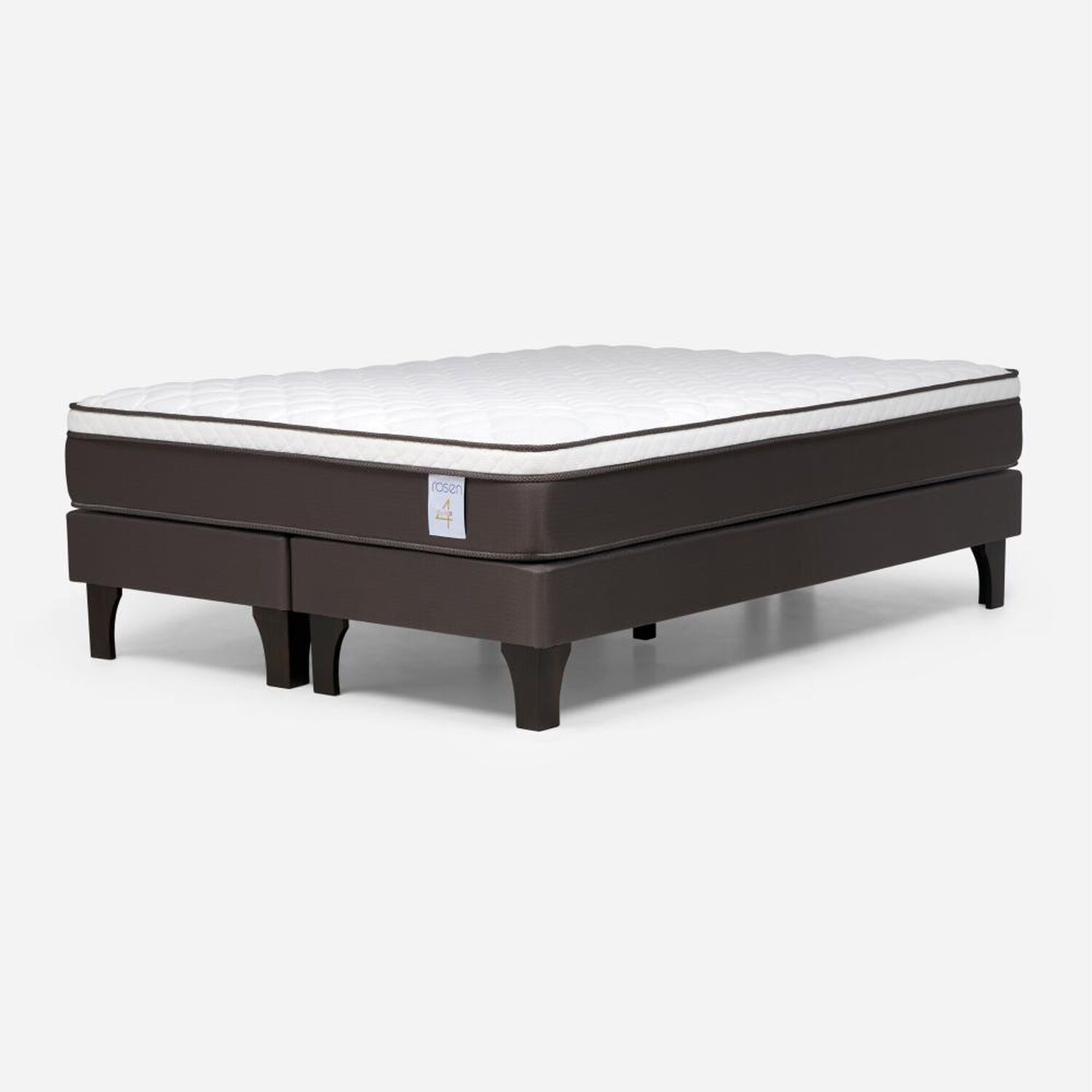 Cama Europea Rosen New Style 4 Plus / King / Base Dividida + Respaldo Rachel image number 6.0
