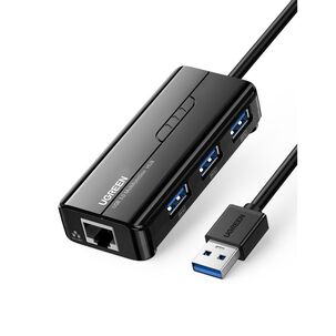 Hub Usb-a A 3usb + Rj45 Gigabit Negro Ugreen