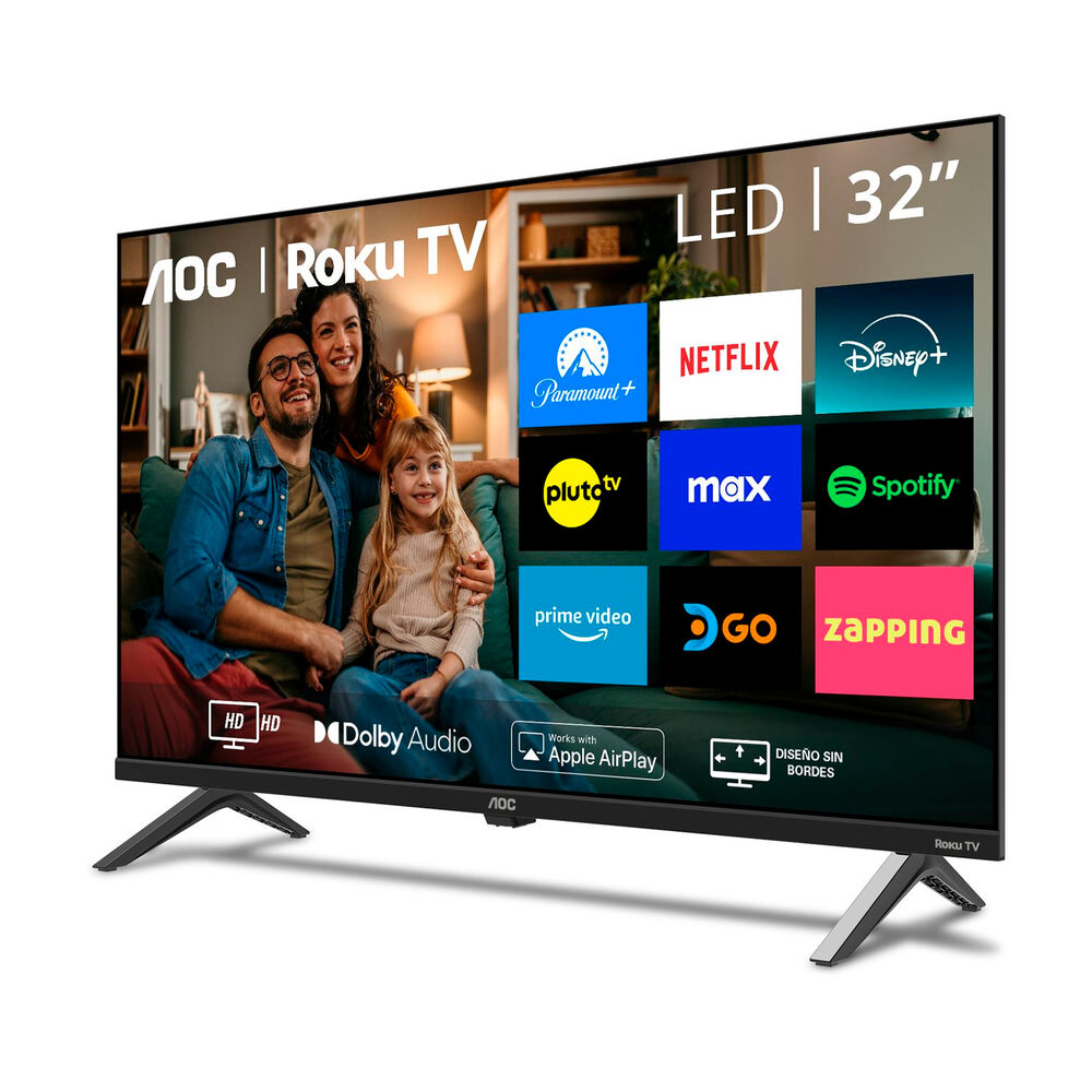 Smart Tv 32" Aoc Roku Tv Series 32s5045 Led Hd Wifi Hdmi Usb image number 2.0