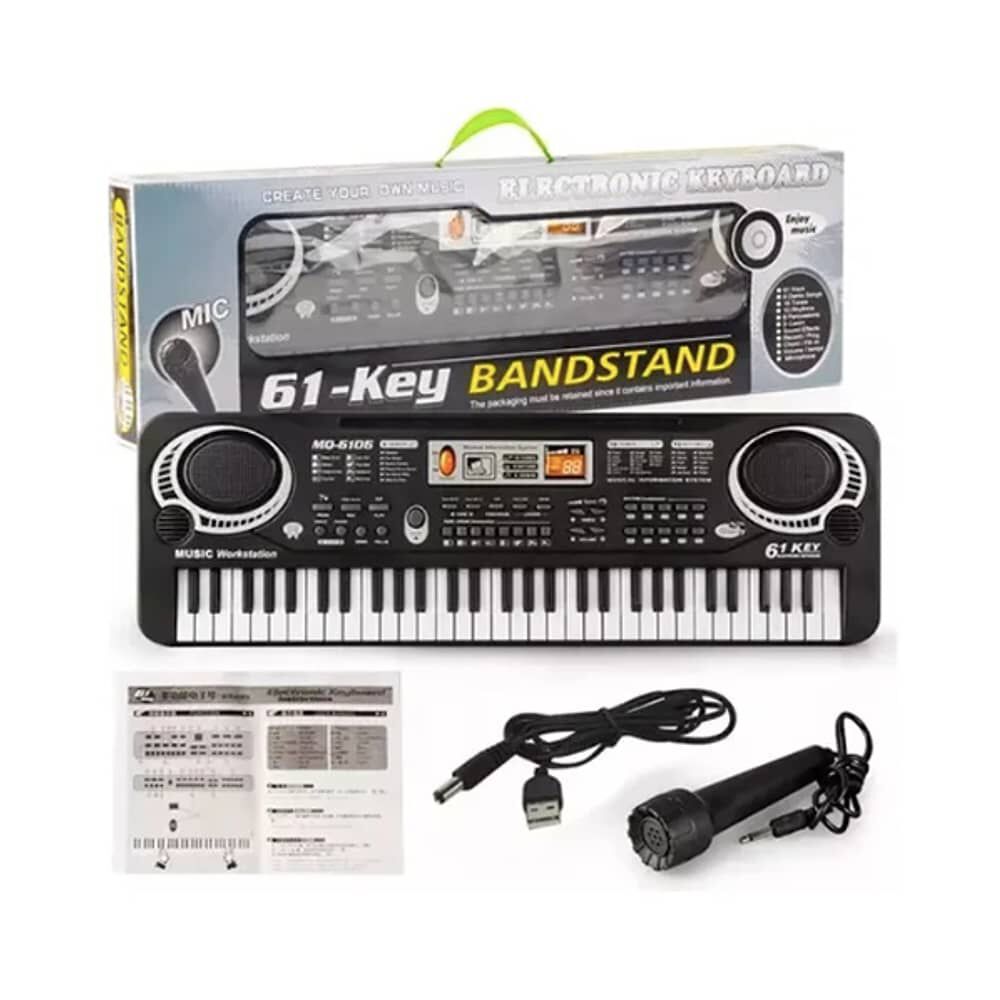 Teclado Electr&oacute;nico De Piano De Estilo Profesional De 61 Teclas image number 3.0